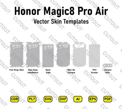 ​Honor Magic 8 Pro Air Vektor-Skin-Schnittdateien