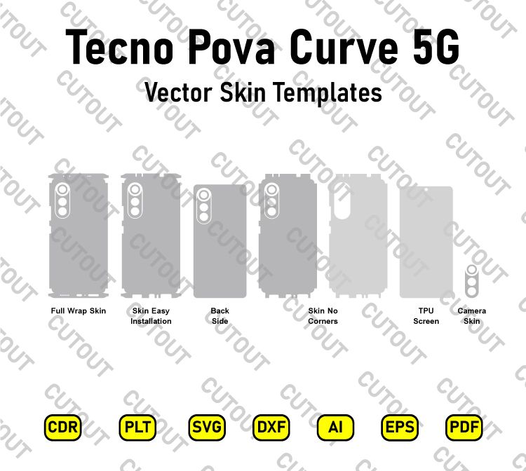 Tecno Pova Curve 5G Vector Skin Cut Files