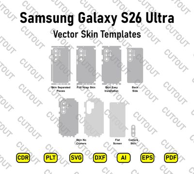 Samsung Galaxy S26 Ultra 2026 Vector Skin Cut Files