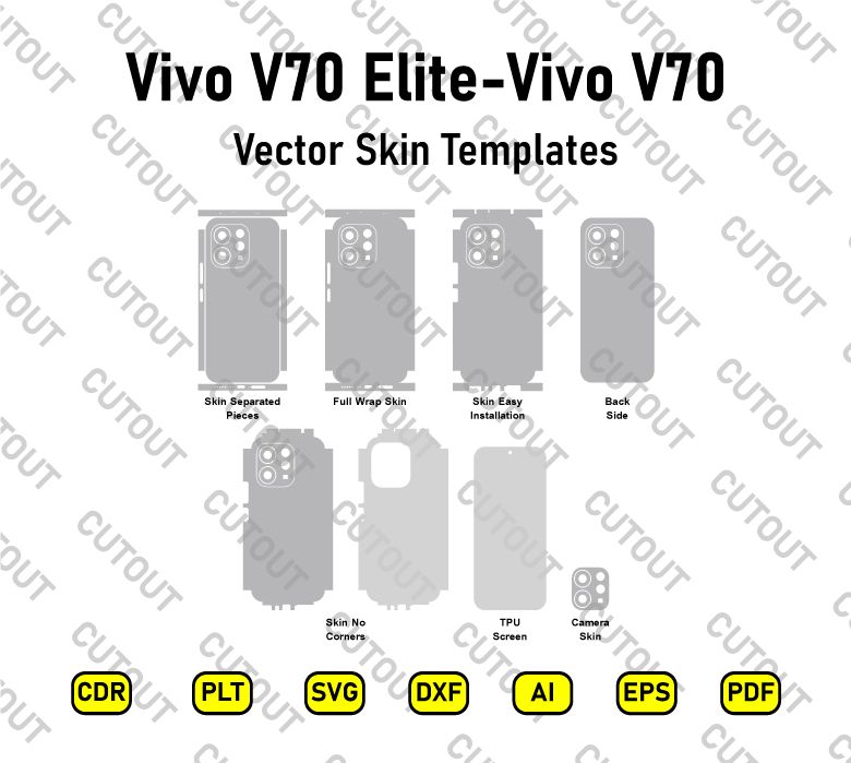 Vivo V70 Elite-Vivo V70  Vector Skin Cut Files