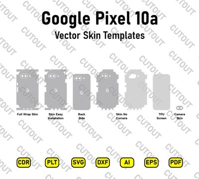 Google Pixel 10a Vector Skin Cut Files