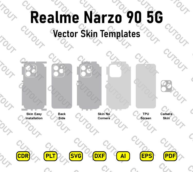Realme Narzo 90 5G Vector Skin Cut Files