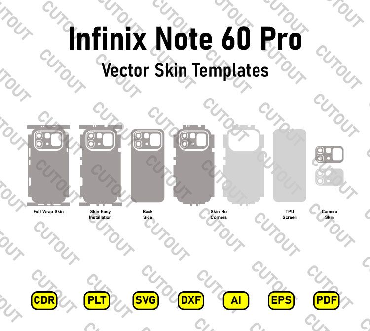 Infinix Note 60 Pro Vector Skin Cut Files