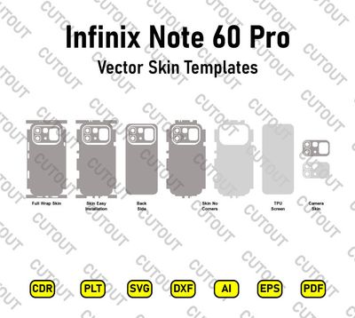 Infinix Note 60 Pro Vector Skin Cut Files