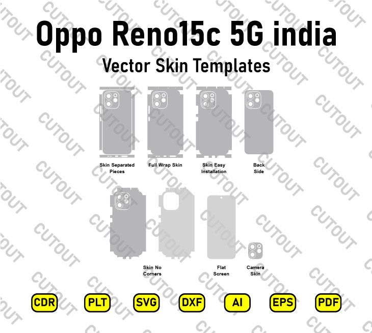 Oppo Reno15c 5G india Vector Skin Cut Files
