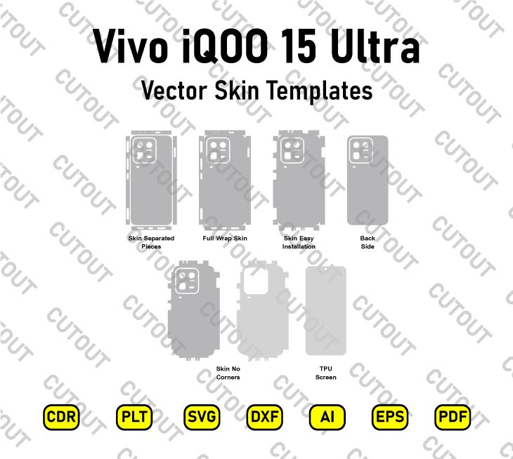 Vivo iQOO 15 Ultra Vector Skin Cut Files