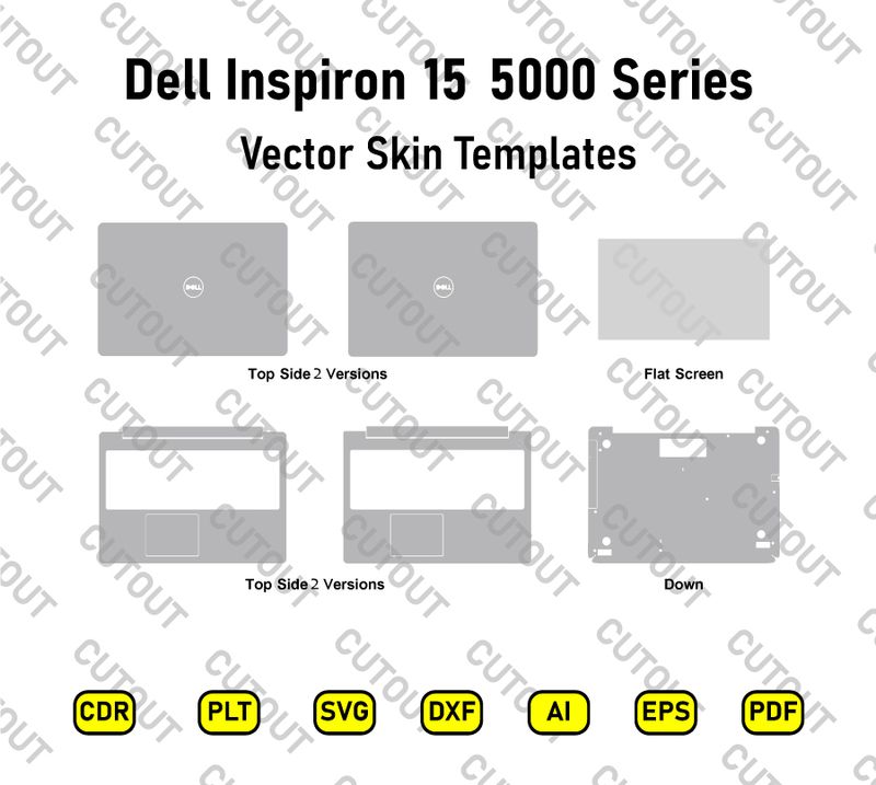 Dell Inspiron 15 5000 Series Vector Skin Cut Files