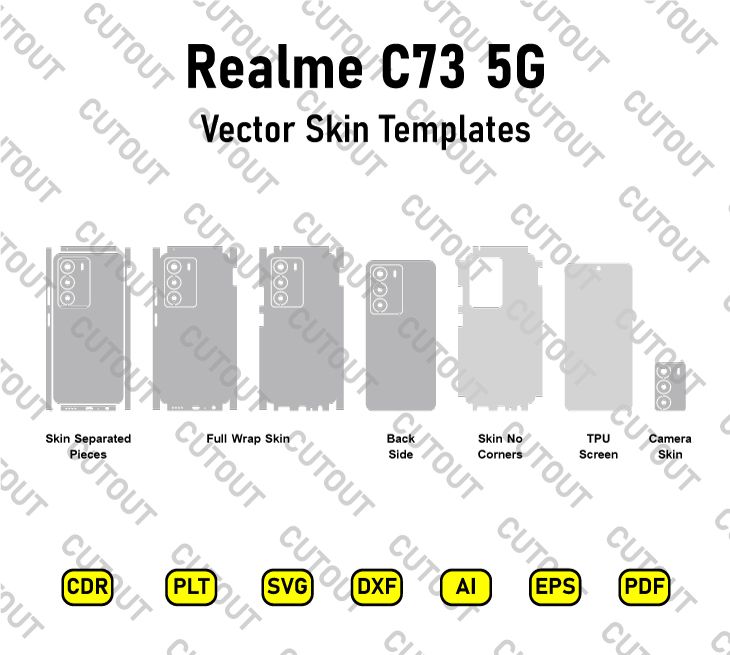 Realme C73 5G Vector Skin Cut Files