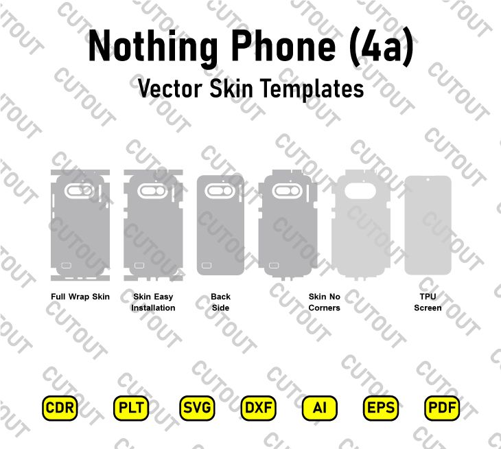Nothing Phone (4a) Vector Skin Cut Files