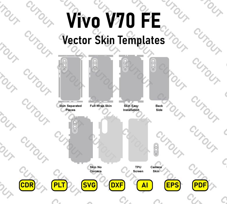 Vivo V70 FE Vector Skin Cut Files