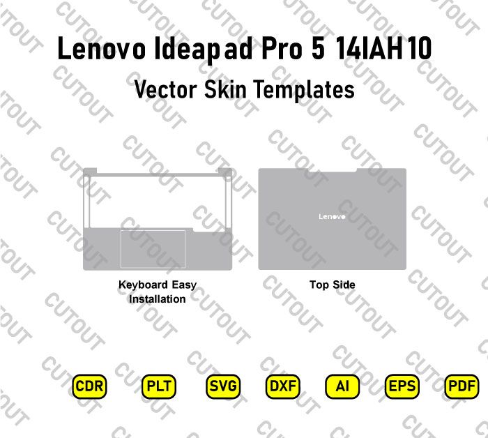 Lenovo Ideapad Pro 5 14IAH10 Vector Skin Cut Files