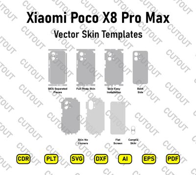 Xiaomi Poco X8 Pro Max Vector Skin Cut Files