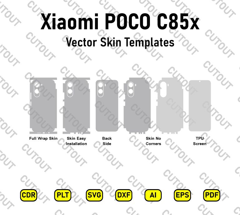 Xiaomi POCO C85x Vector Skin Cut Files
