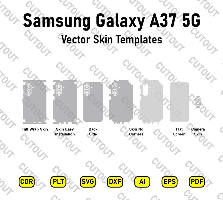 Samsung Galaxy A37 5G Vector Skin Cut Files