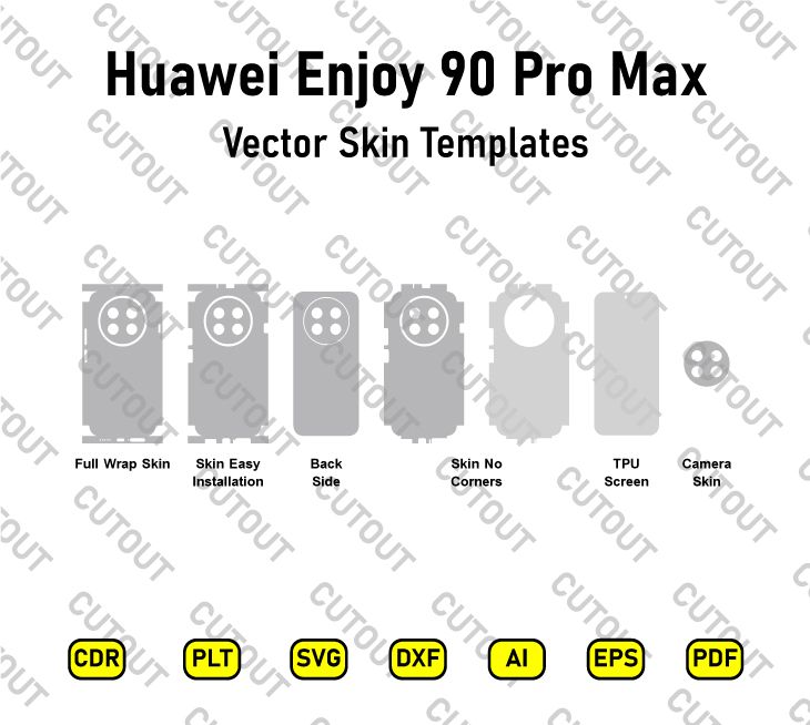 ​Huawei Enjoy 90 Pro Max Vektor-Skin-Schnittdateien