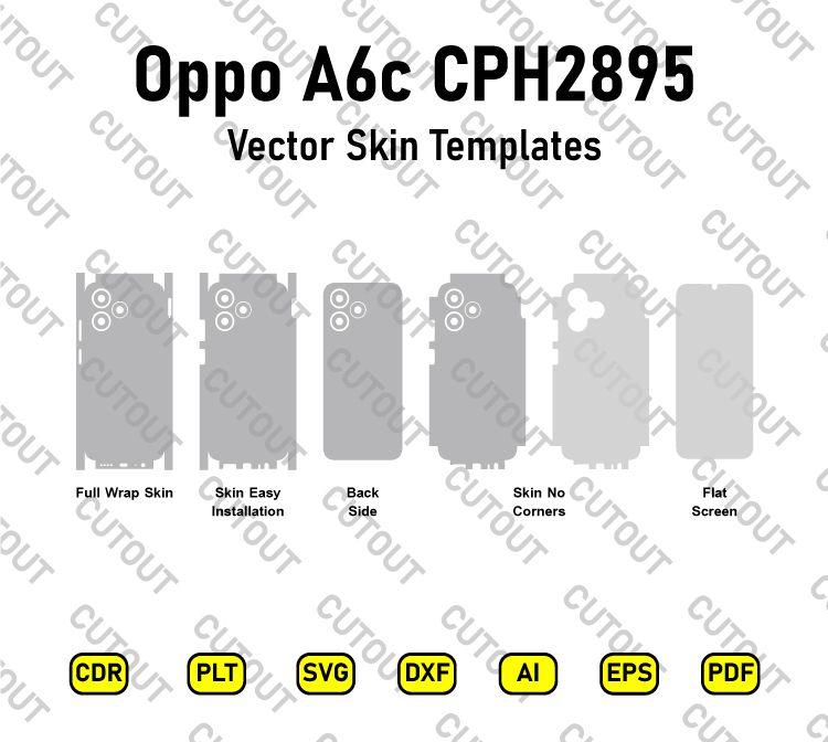 Oppo A6c CPH2895 Vector Skin Cut Files