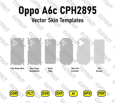 Oppo A6c CPH2895 Vector Skin Cut Files