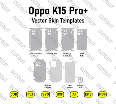 Oppo K15 Pro+ Vector Skin Cut Files
