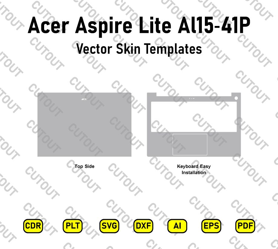 Acer Aspire Lite Al15-41P 15.6 Vector Skin Cut Files
