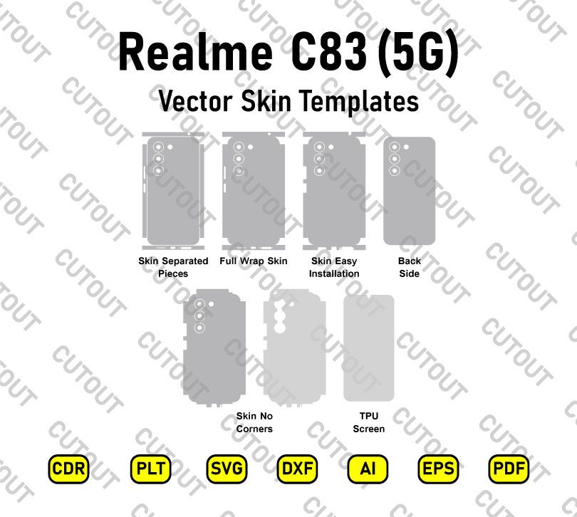 Realme C83 5G Vector Skin Cut Files