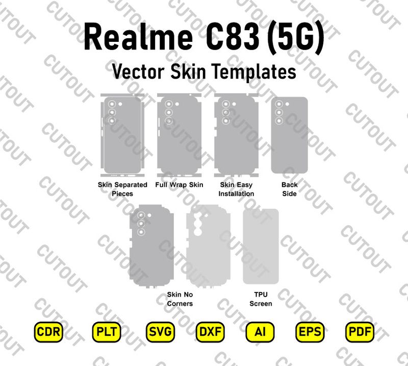 Realme C83 5G Vector Skin Cut Files