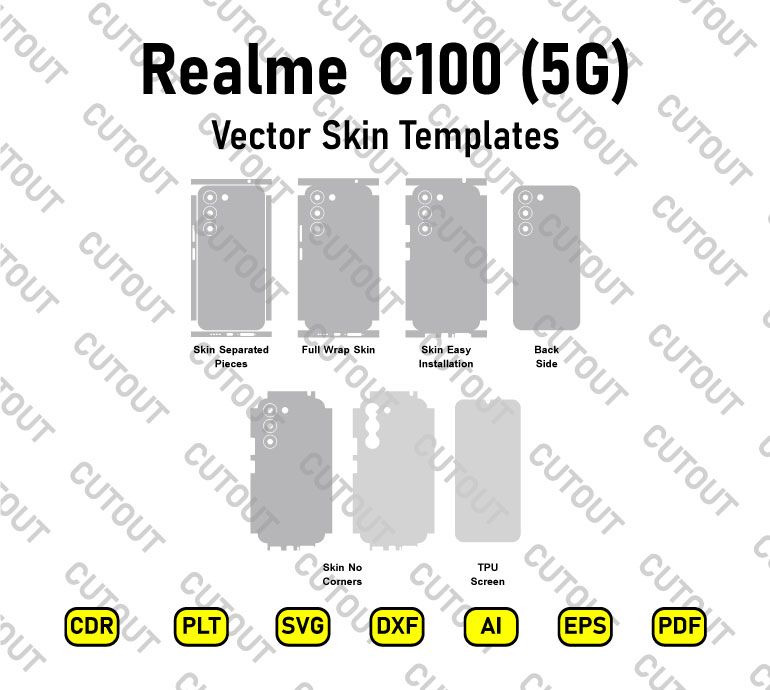 Realme C100 5G Vector Skin Cut Files