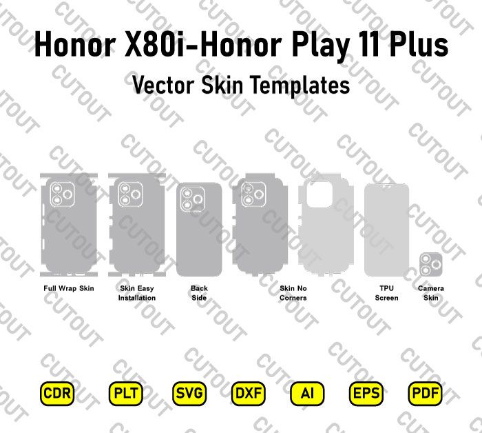 Honor X80i-Honor Play 11 Plus Vector Skin Cut Files