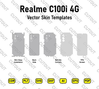 Realme C100i 4G RMX5377 Vector Skin Cut Files