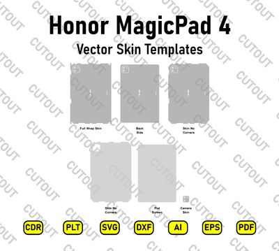 Honor Magicpad 4 Vector Skin Cut Files