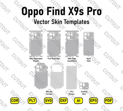 Oppo Find X9s Pro Vector Skin Cut Files