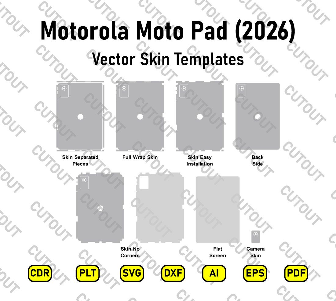 Motorola Moto Pad (2026) Vector Skin Cut Files