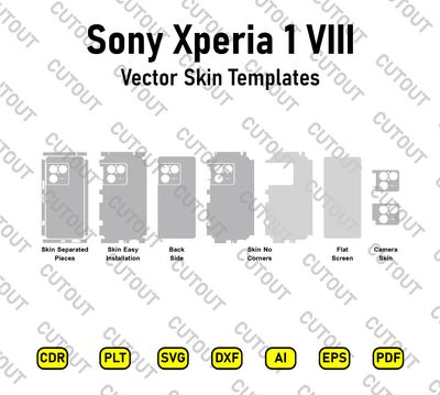 Sony Xperia 1 VIII Vector Skin Cut Files