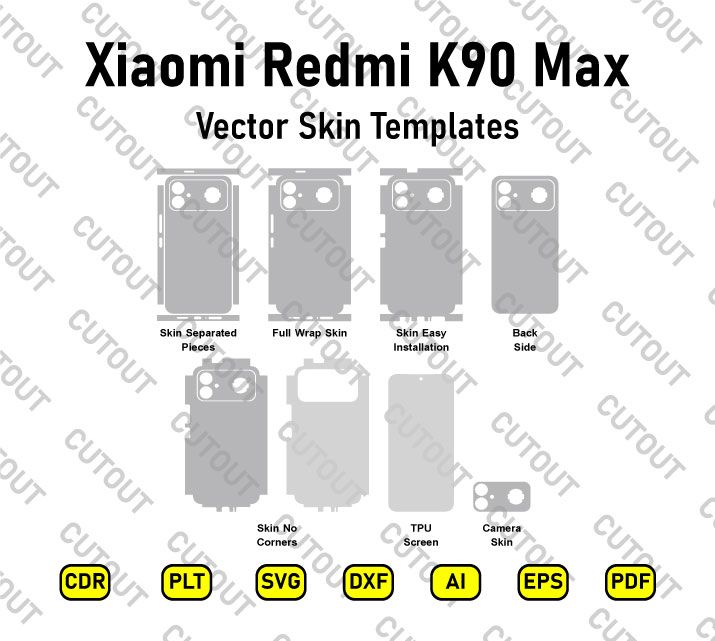 Xiaomi Redmi K90 Max Vector Skin Cut Files