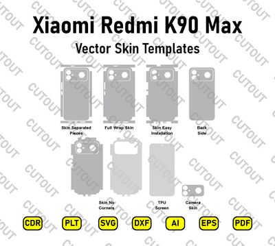 Xiaomi Redmi K90 Max Vector Skin Cut Files