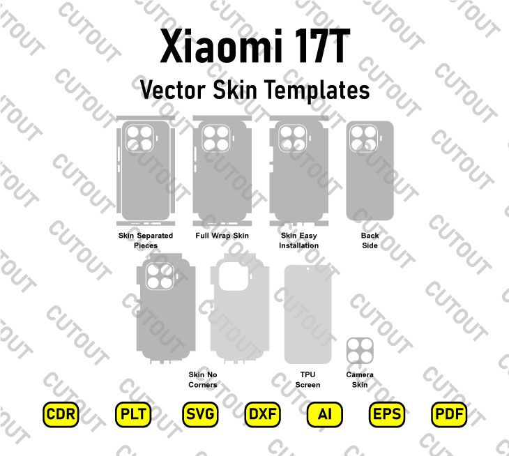 Xiaomi 17T Vector Skin Cut Files