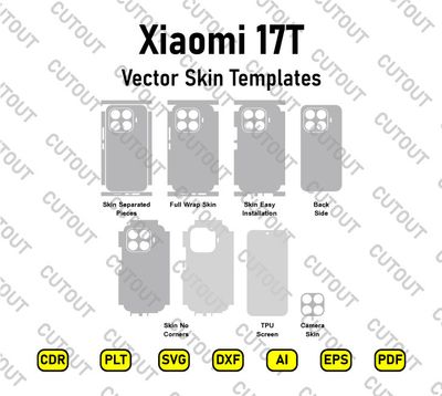 Xiaomi 17T Vector Skin Cut Files