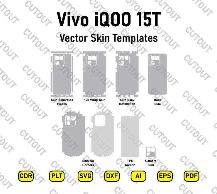 Vivo iQOO 15T V2564A Vector Skin Cut Files
