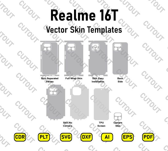 Realme 16T RMX5268 Vector Skin Cut Files