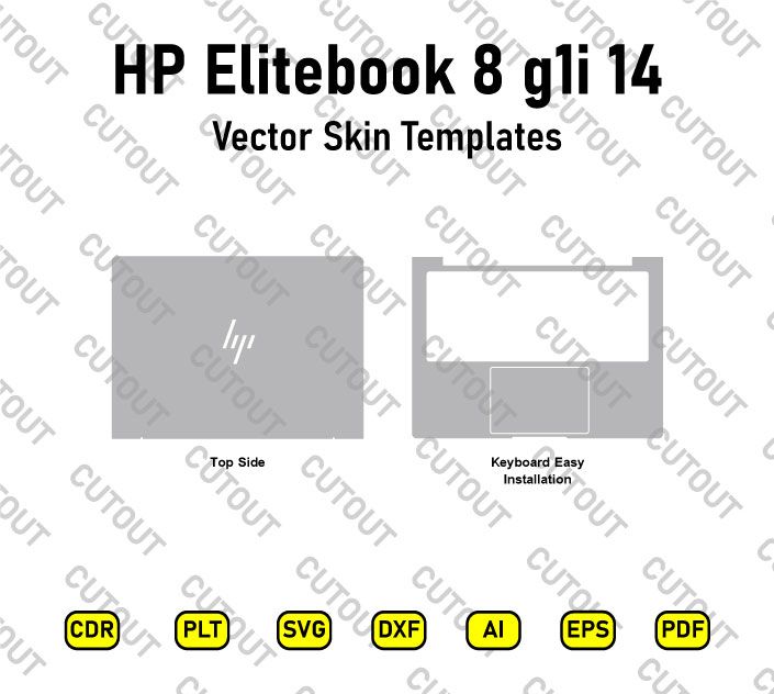 HP Elitebook 8 g1i 14 Vector Skin Cut Files