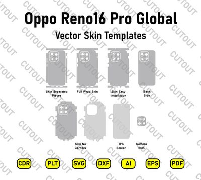 Oppo Reno16 Pro Global Vector Skin Cut Files