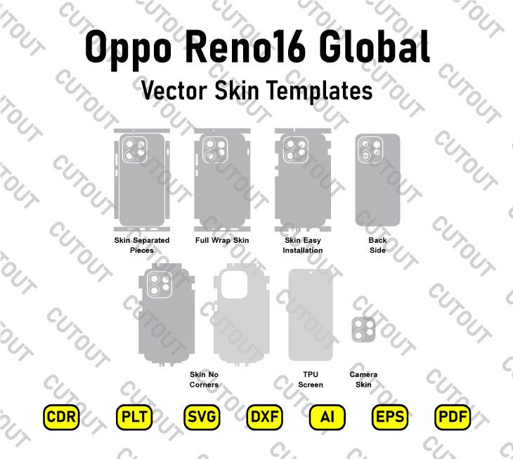 Oppo Reno16 Global Vector Skin Cut Files