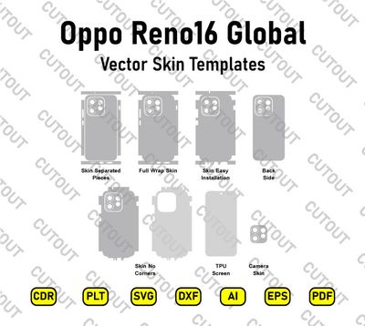 Oppo Reno16 Global Vector Skin Cut Files