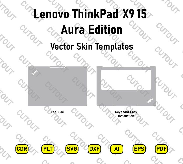 Lenovo ThinkPad X9 15 Aura Edition Vector Skin Cut Files
