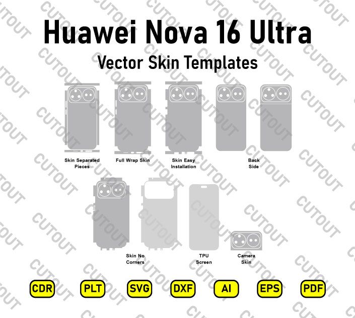 Huawei Nova 16 Ultra Vector Skin Cut Files