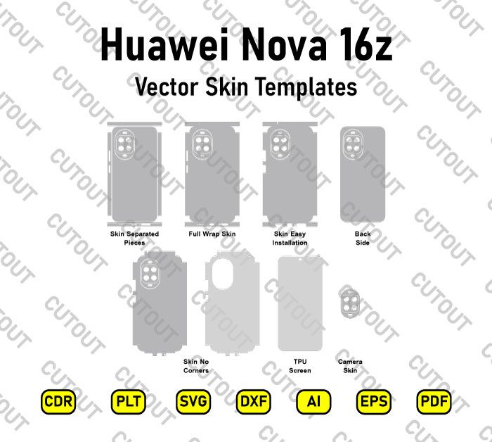 Huawei Nova 16z Vector Skin Cut Files