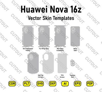 Huawei Nova 16z Vector Skin Cut Files