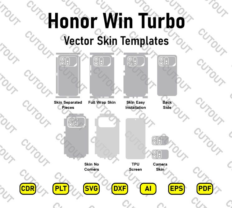 Honor Win Turbo Vector Skin Cut Files