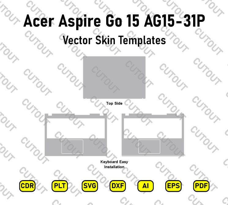 Acer Aspire Go 15 AG15-31P Vector Skin Cut Files