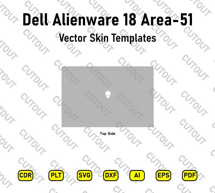 Dell Alienware 18 Area-51 Vector Skin Cut Files