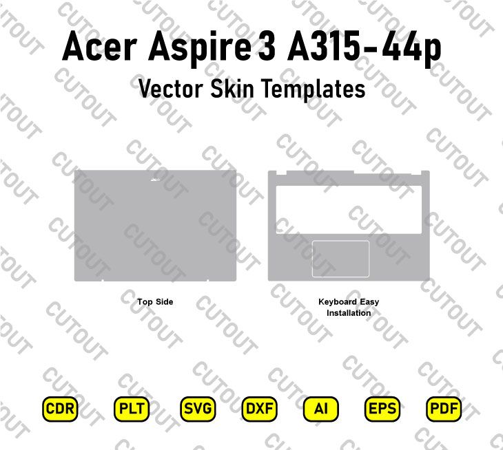 Acer Aspire 3 A315-44p Vector Skin Cut Files